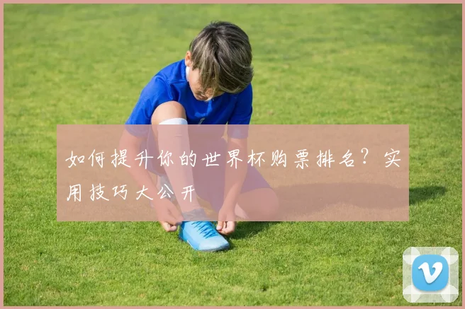 如何提升你的世界杯购票排名?实用技巧大公开